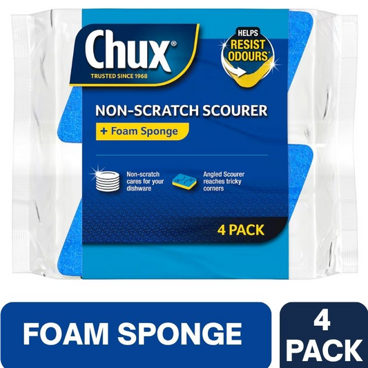 Chux Non Scratch Scourer Scrubs 4 Pack