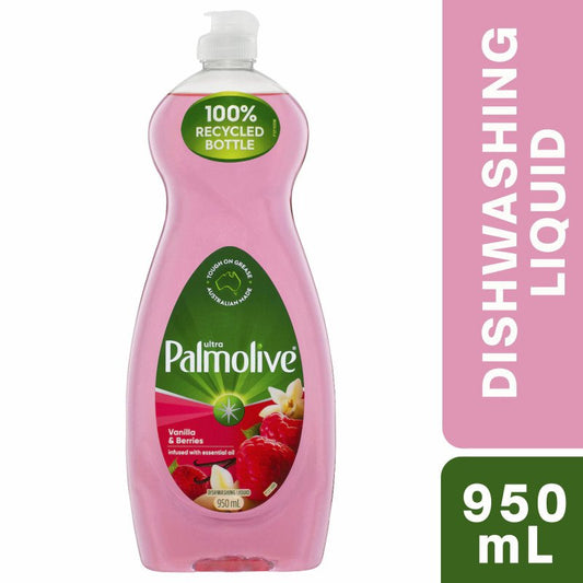 Palmolive Ultra Strength Vanilla & Berries Dishwashing Liquid 950mL