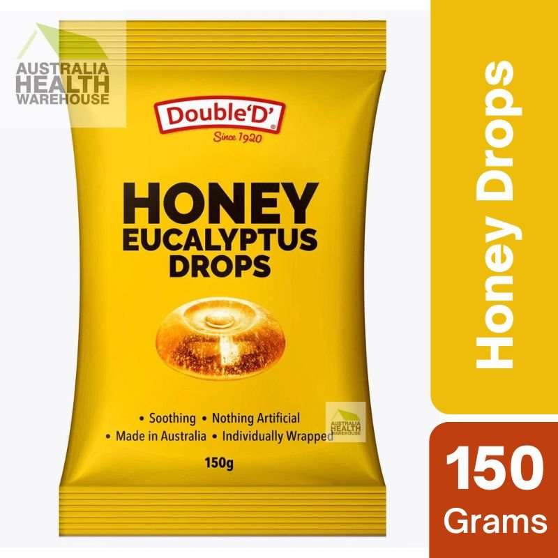 [Expiry: 08/01/2027] Double ‘D’ Honey Eucalyptus Drops 150g