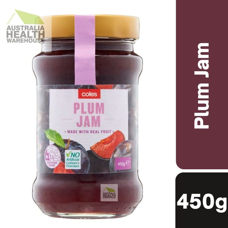 [Expiry: 16/04/2027] Coles Plum Jam 450g