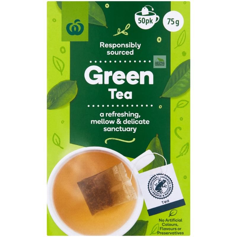 [Expiry: 05/09/2027] Woolworths Green Tea 40 pack 75g
