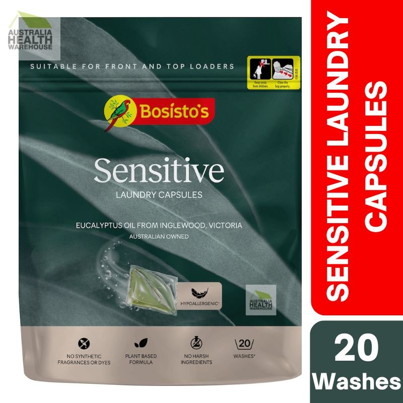 Bosisto's Sensitive Laundry Capsules 20 Washes