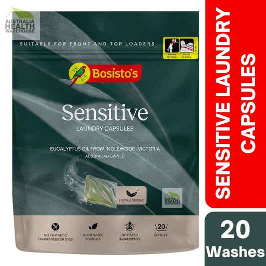 Bosisto's Sensitive Laundry Capsules 20 Washes