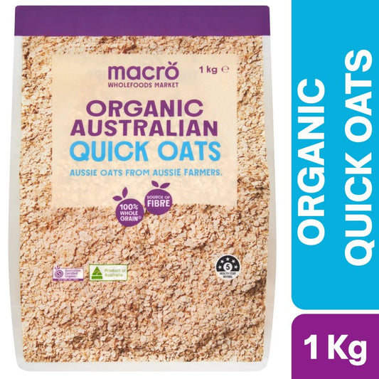 [Expiry Date: 06/02/2027] Woolworths Macro Organic Australian Quick Oats 1kg
