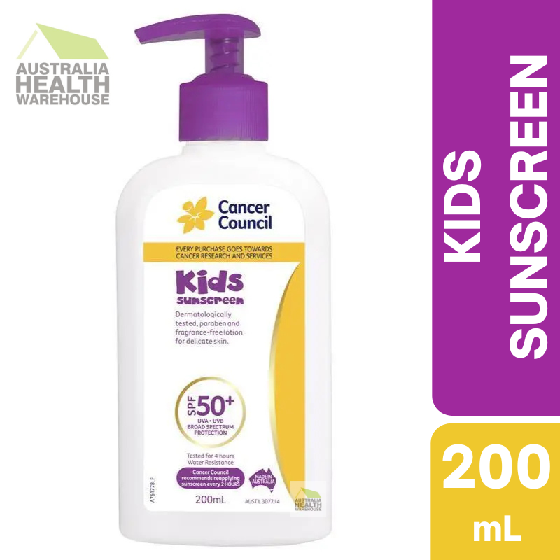 [Expiry: 05/2028] Cancer Council Kids Sunscreen SPF 50+ Pump 200mL