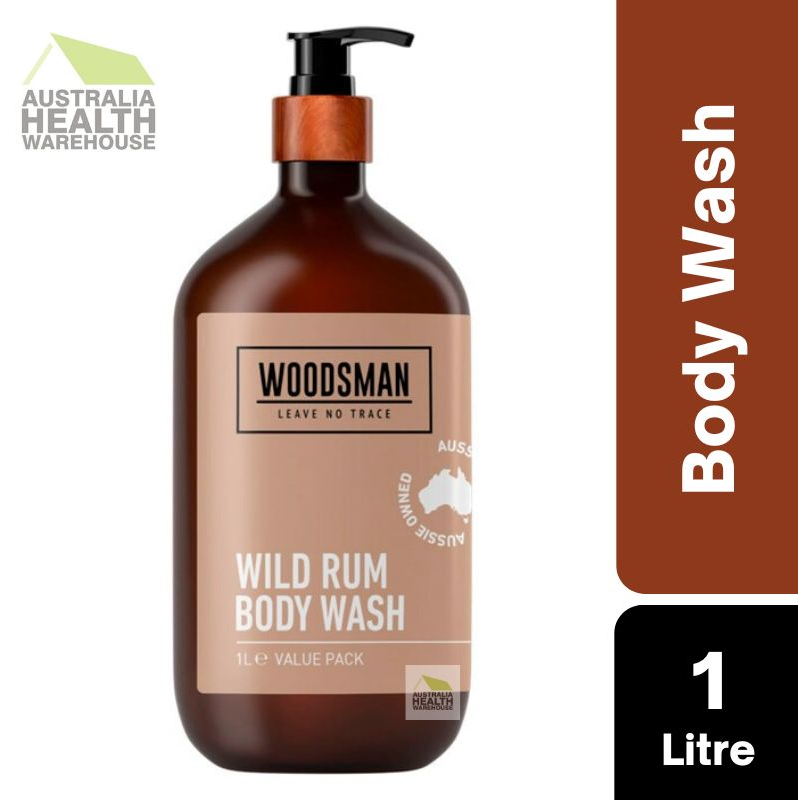 Woodsman Wild Rum Body Wash 1 Litre