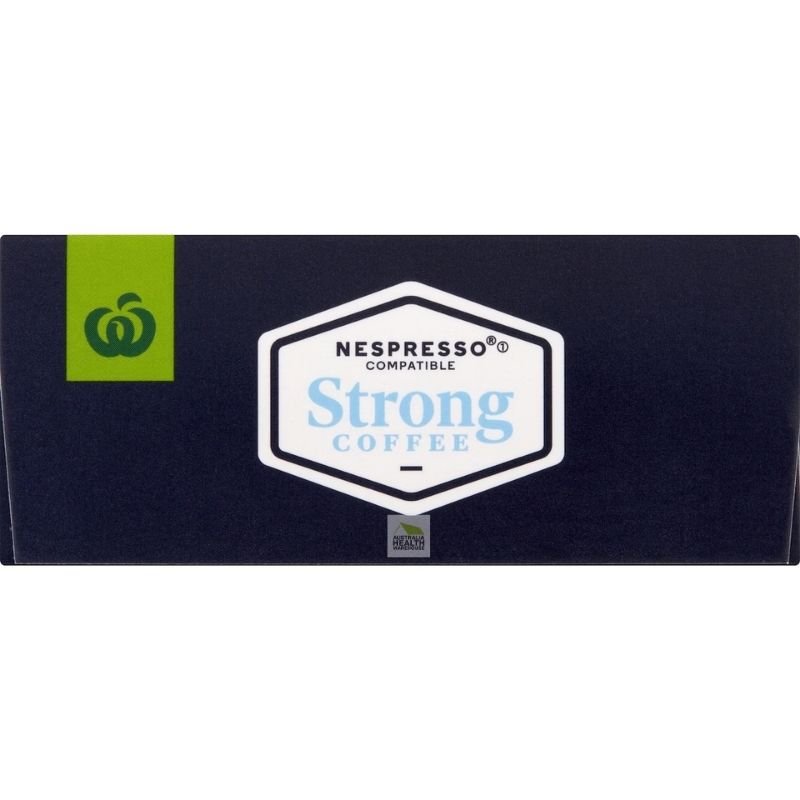 [Expiry: 01/10/2026] Woolworths Nespresso Compatible Coffee Capsules Strong 10 Pack 56g