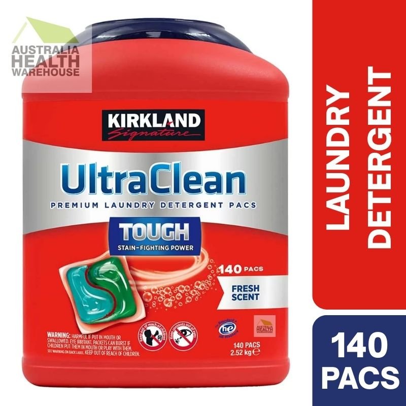 Kirkland Signature Ultra Clean Tough Laundry Capsules Detergent 140 Pacs