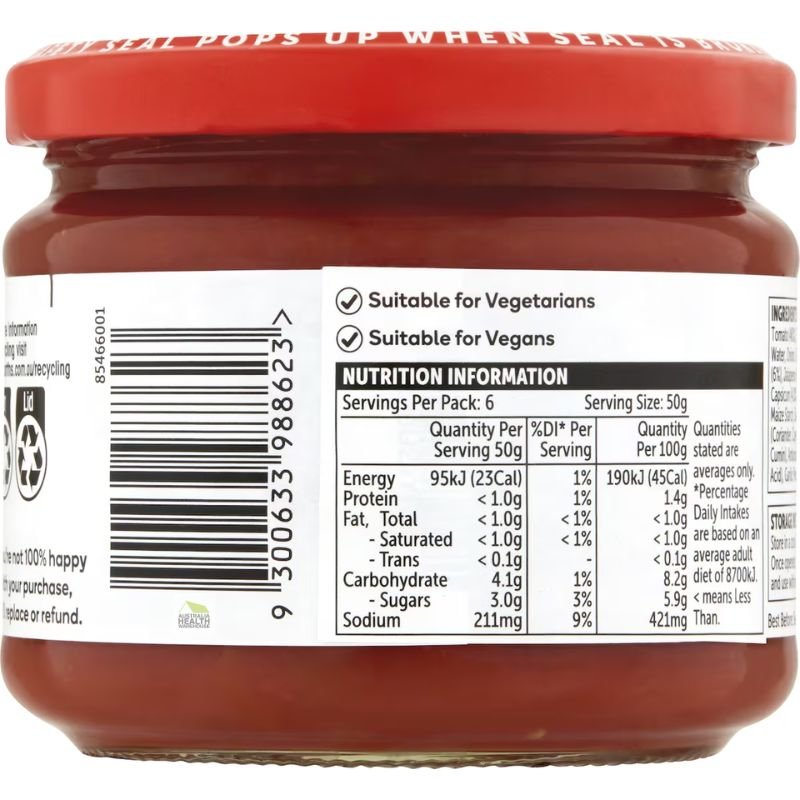 [Expiry Date: 31/03/2027] Woolworths Medium Salsa 300g