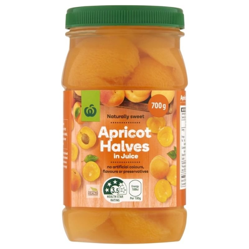 [Expiry Date: 31/01/2027] Woolworths Apricots Halves In Juice 700g