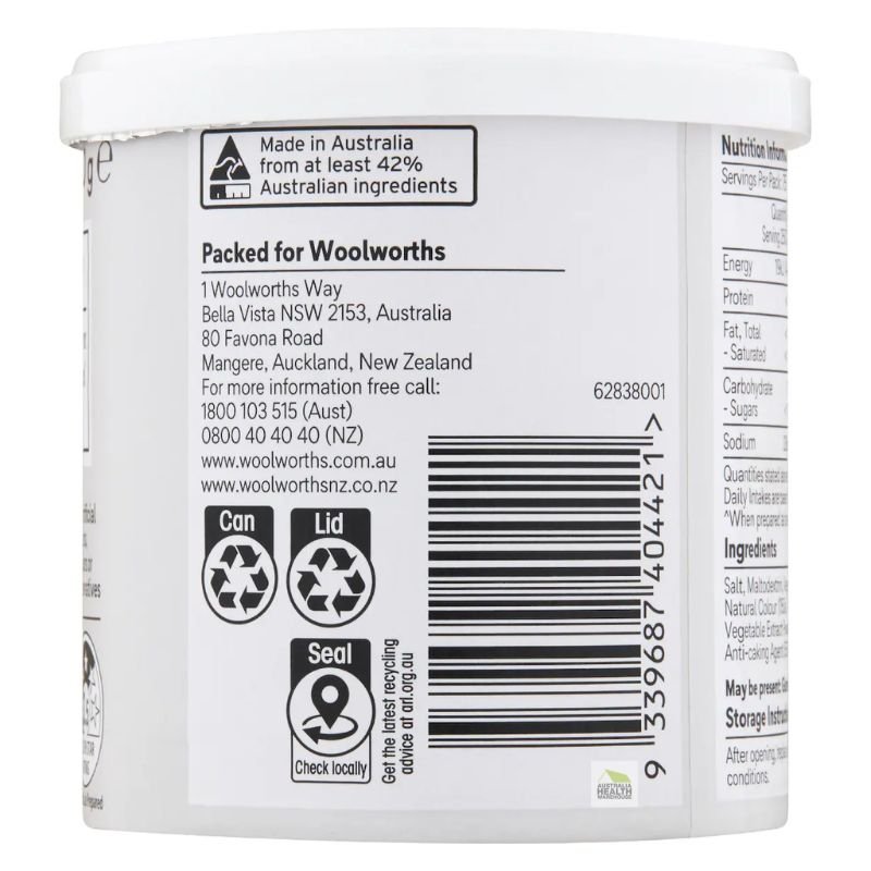 [CLEARANCE Expiry: 16/06/2026] Woolworths Stock Powder Vegetable 150g
