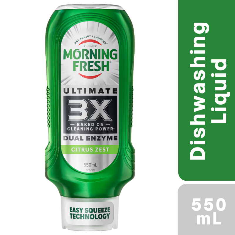 Morning Fresh Ultimate Easy Squeeze Dishwashing Liquid Citrus Zest 550mL