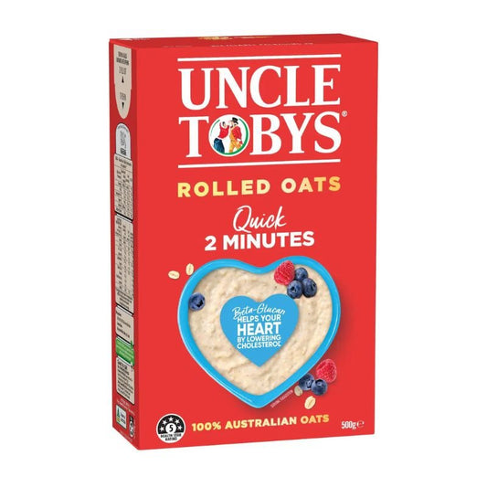 [Expiry: 10/02/2027] Uncle Tobys Rolled Oats Quick Porridge 500g