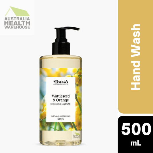 Bosisto's Wattleseed & Orange Hand Wash Pump 500mL