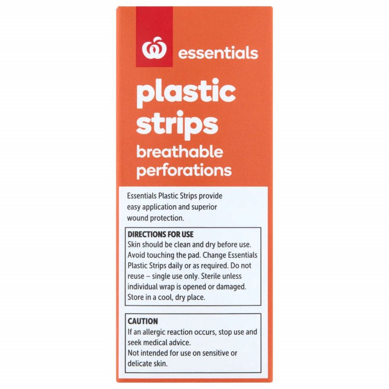 [Expiry Date: 17/05/2028] Woolworths Essentials Plastic Strips 100 Pack