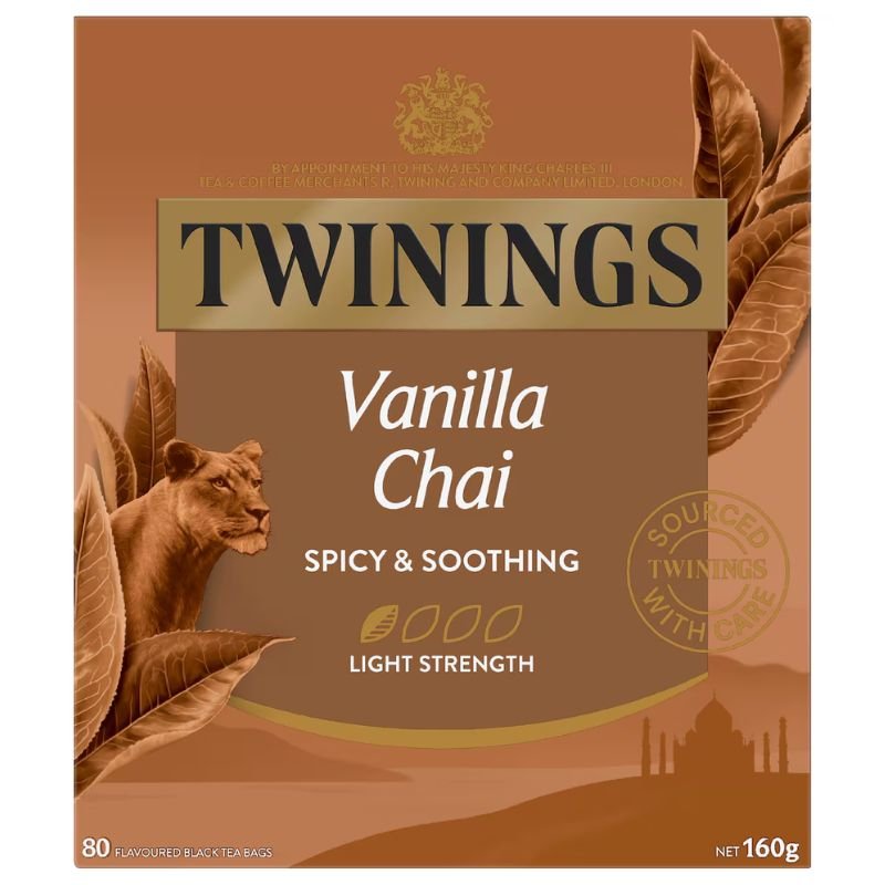 [Expiry Date: 25/08/2028] Twinings Vanilla Chai Tea Bags 80 pack