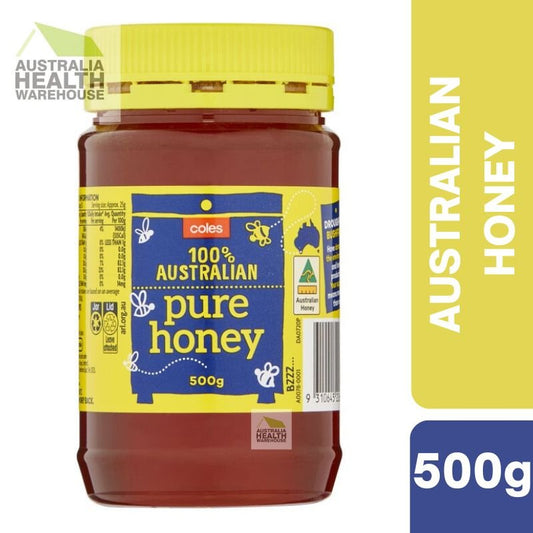 [Expiry: 04/03/2027] Coles Pure Australian Honey Jar 500g