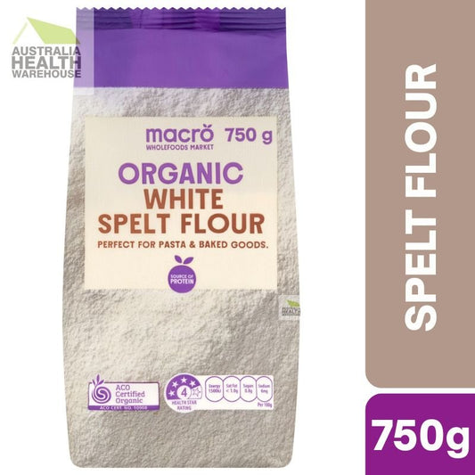 [CLEARANCE Expiry: 16/04/2026] Woolworths Macro Organic White Spelt Flour 750g