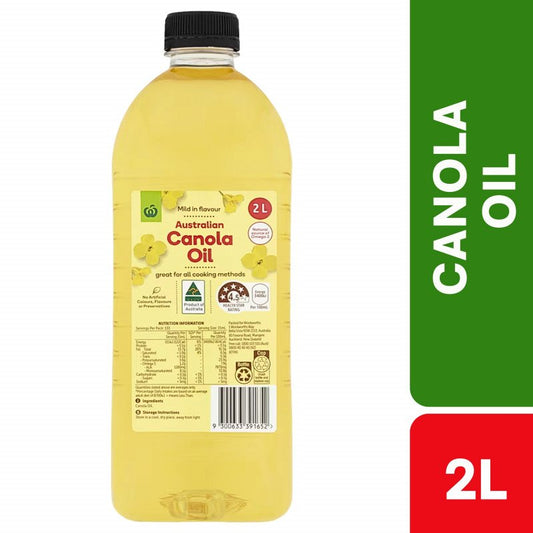 [Expiry Date: 30/07/2027] Woolworths Canola Oil 2 Litre