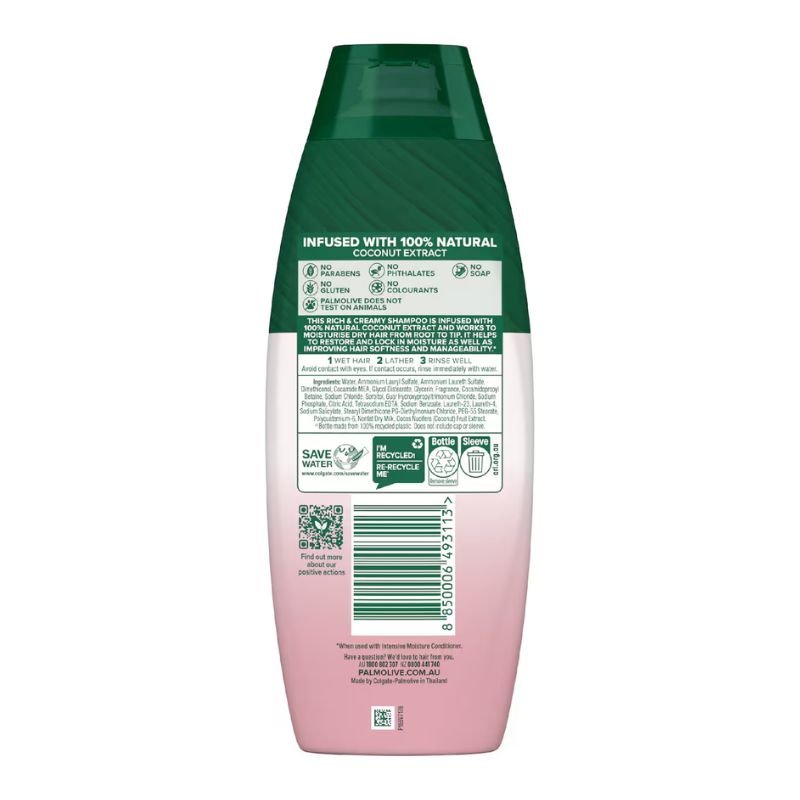 Palmolive Naturals Intensive Moisture Shampoo Coconut Cream 350ML