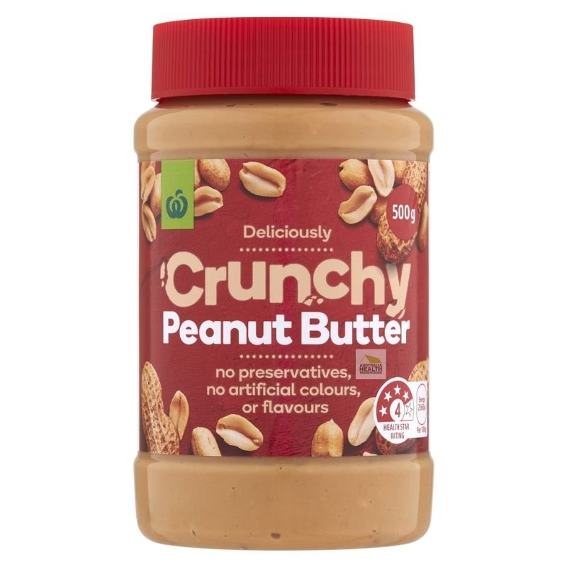[Expiry: 29/10/2026] Woolworths Crunchy Peanut Butter 500g