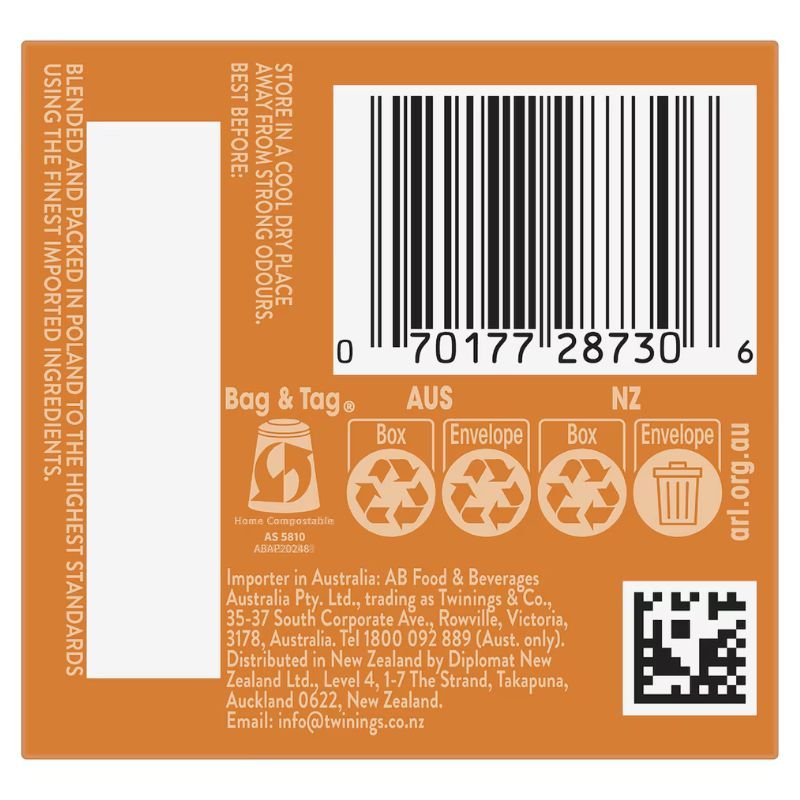 [Expiry: 02/08/2028] Twinings Camomile Honey And Vanilla Infusions Tea Bags 10 pack