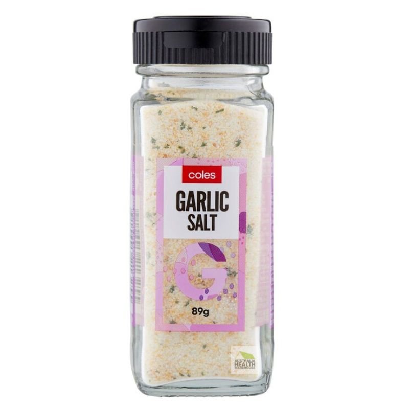 [Expiry: 08/10/2026] Coles Garlic Salt 89g