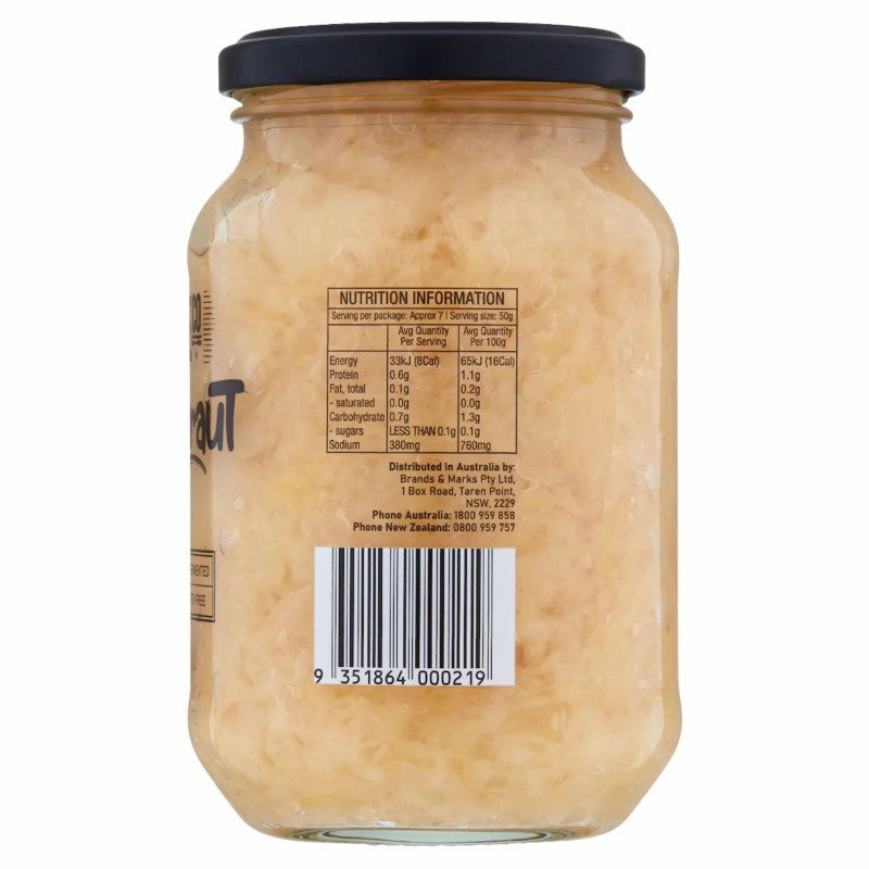 [Expiry Date: 14/01/2029] Bryne Co Sauerkraut 475g