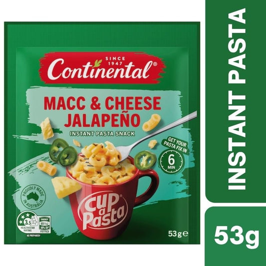 [Expiry: 15/02/2027] Continental Cup A Pasta Macc & Cheese Jalapeno 53g
