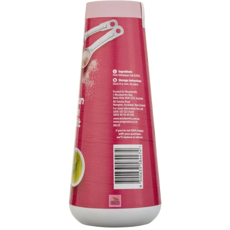 [Expiry Date: 24/06/2028] Woolworths Himalayan Pink Fine Table Salt 750g