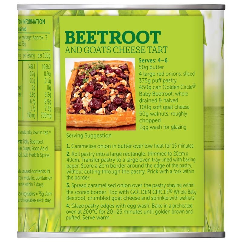 [Expiry Date: 30/07/2027] Golden Circle Baby Beetroot 450g