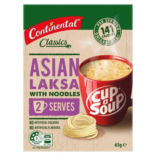 [Expiry: 13/02/2028] Continental Cup A Soup Asian Laksa Serves 2|Oz Mart