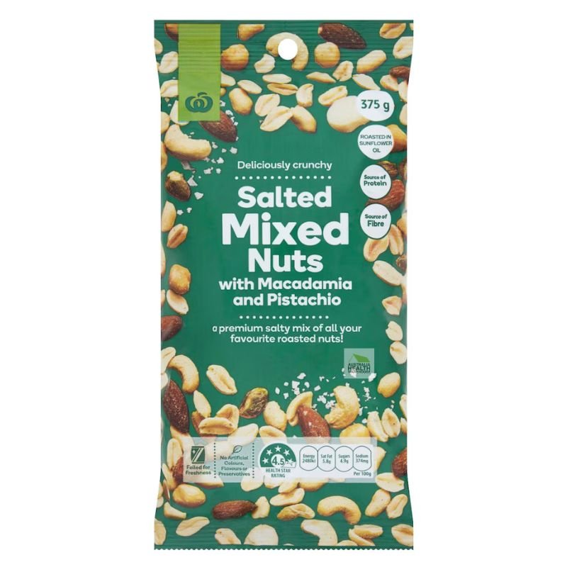 Woolworths Salted Mixed Nuts 375g | Oz Mart