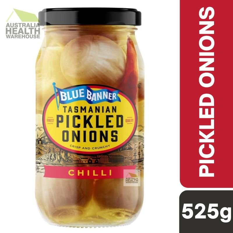 [Expiry: 07/11/2026] Blue Banner Pickled Onions Chilli 525g