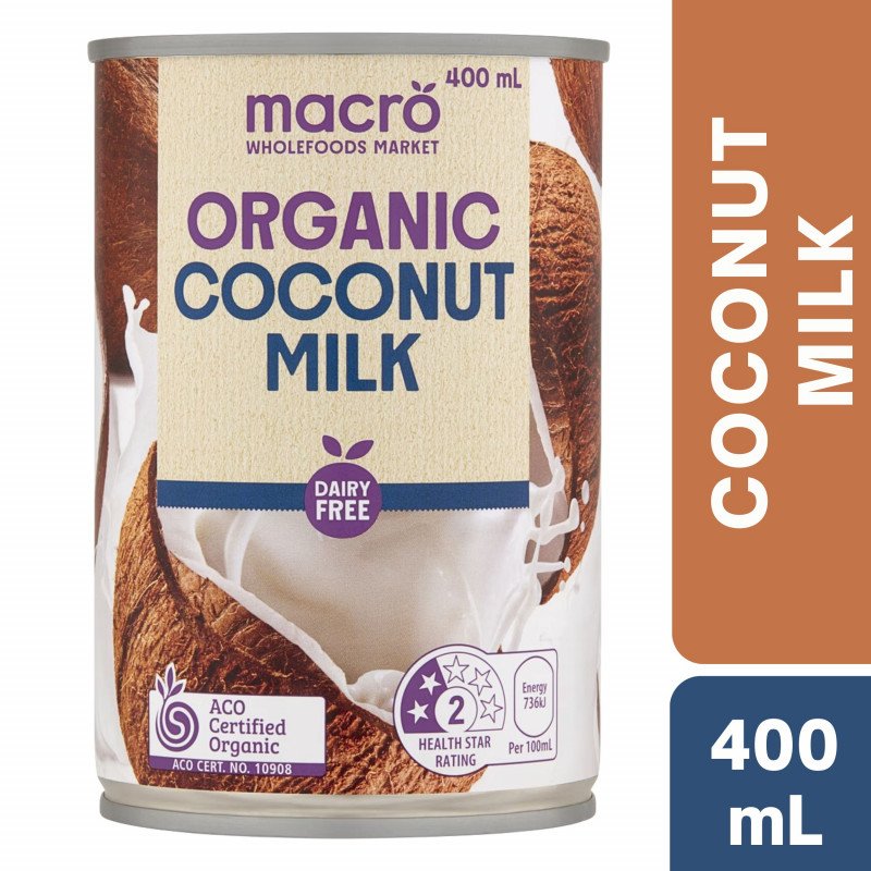 [Expiry:30/04/2027] Woolworths Macro Organic Coconut Milk 400mL
