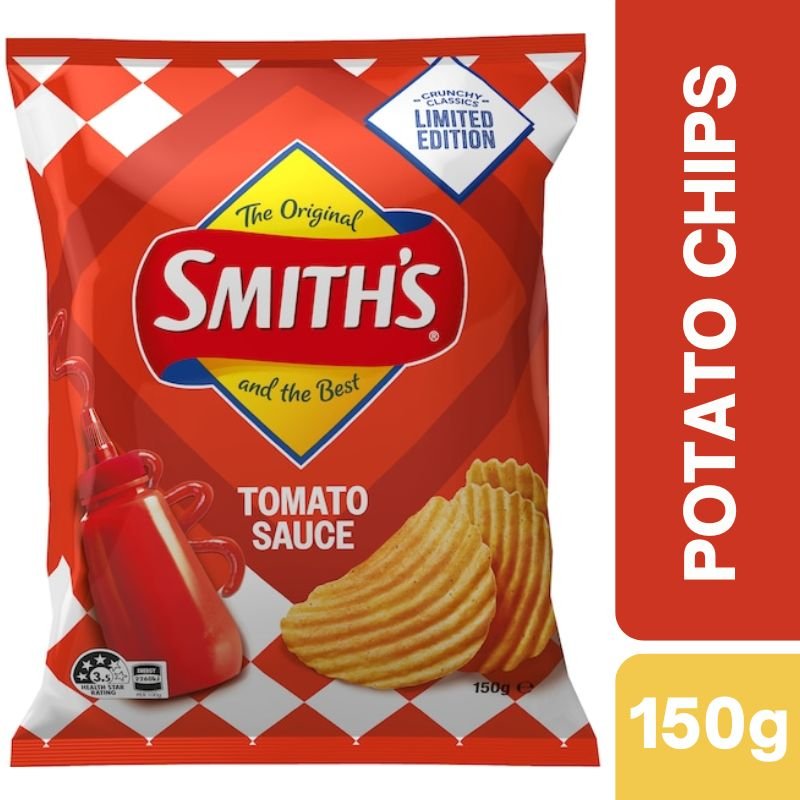 [Expiry: 11/10/2026] Smiths Tomato Sauce Chips 150g