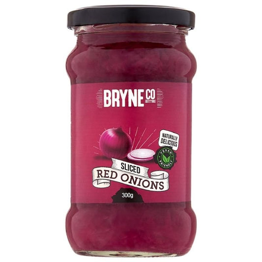 [Expiry Date: 06/01/2028] Bryne Co Sliced Red Onions 300g