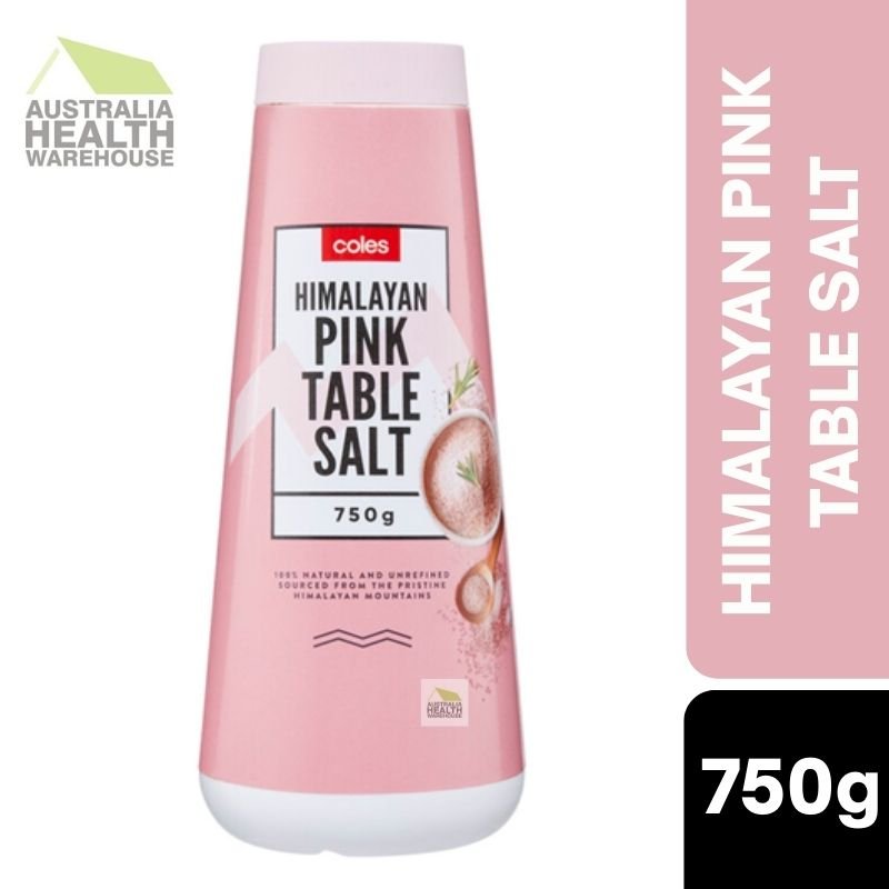 [Expiry Date: 21/07/2028]  Coles Himalayan Pink Table Salt 750g