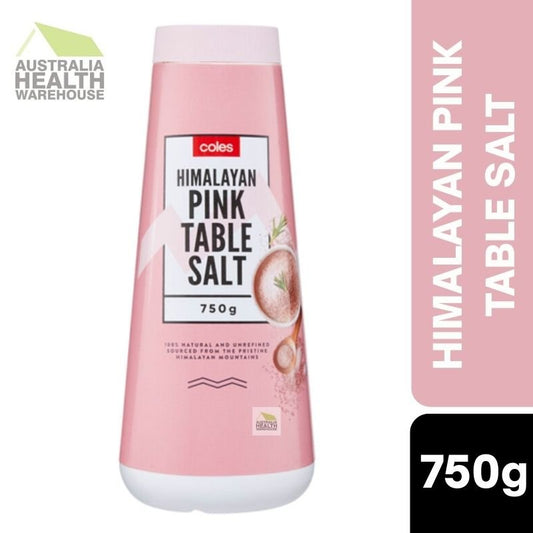 [Expiry Date: 21/07/2028]  Coles Himalayan Pink Table Salt 750g