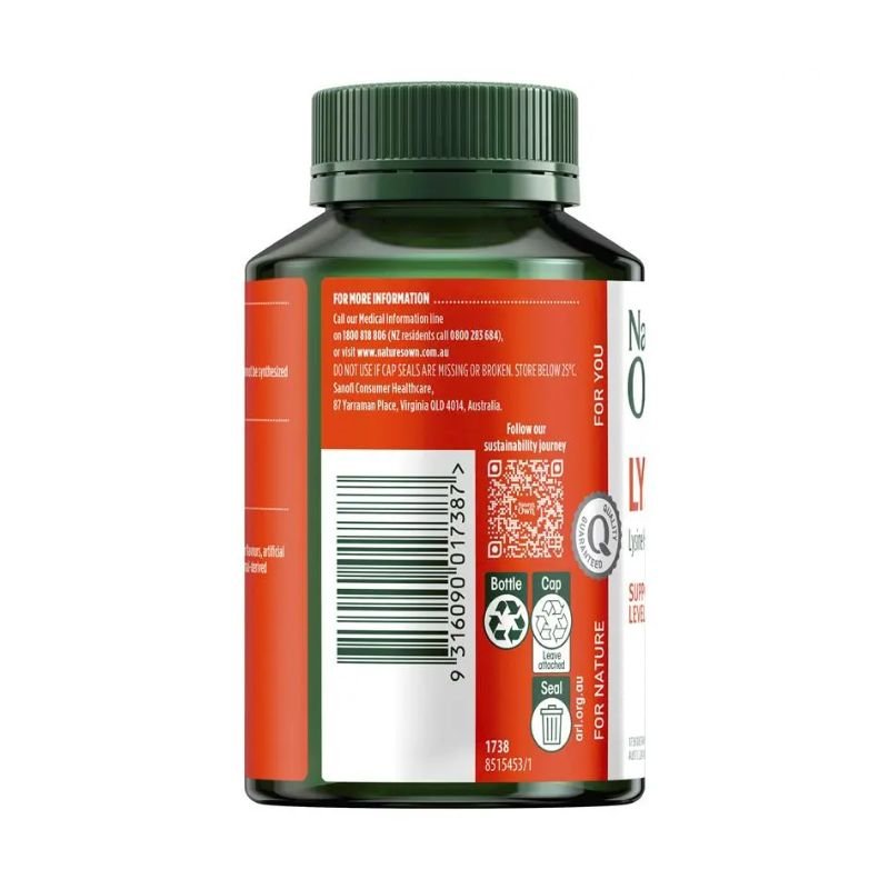 [Expiry: 02/2029] Nature's Own Lysine 100 Tablets