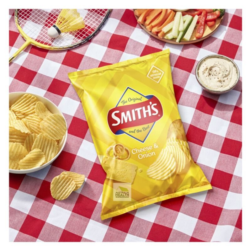 [CLEARANCE Expiry: 01/03/2026] Smith's Crinkle Cut Cheese & Onion Potato Chips 170g