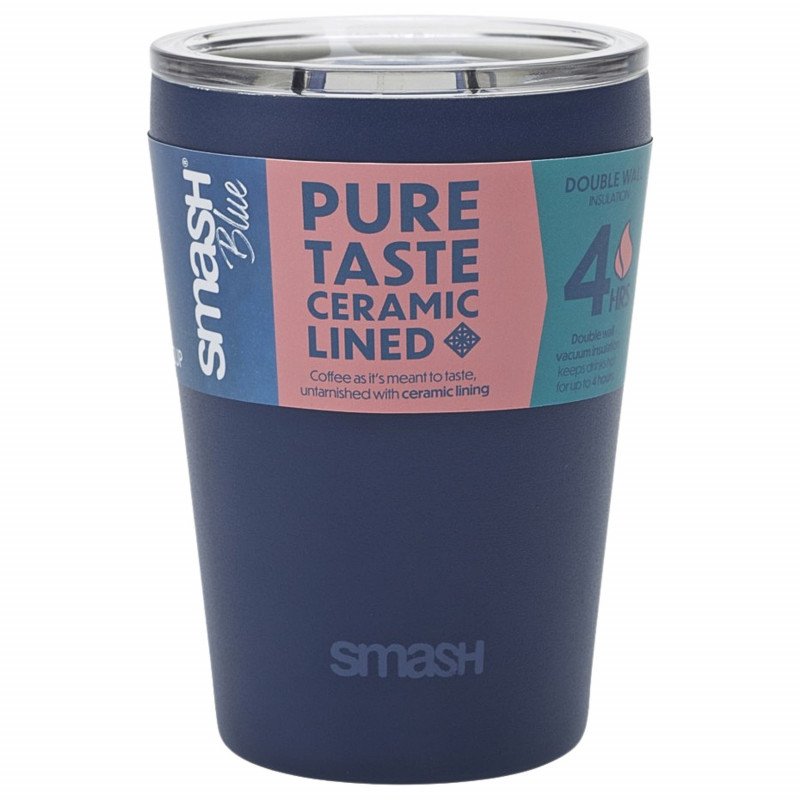 Smash Blue Ceramic Barista Cup 236mL (Blue)