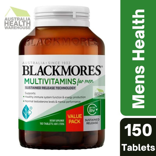 [Expiry: 10/2025] Blackmores Multivitamins for Men Sustained Release 150 Tablets