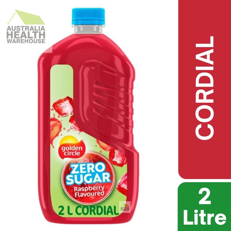 [CLEARANCE Expiry Date: 10/04/2026] Golden Circle Zero Sugar Raspberry Flavour Cordial 2 Litre