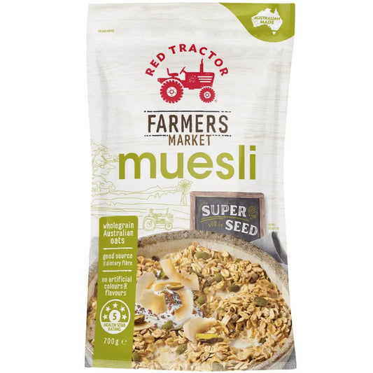 [Expiry Date: 21/08/2027] Red Tractor Farmers Market Super Seed Muesli 700g