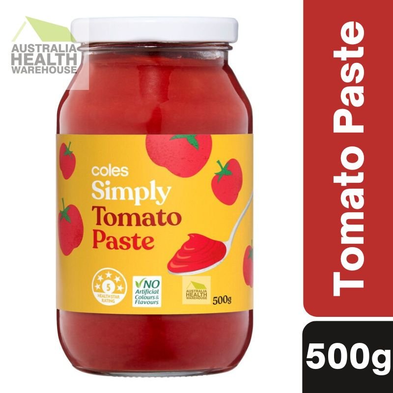 [Expiry: 03/06/2027] Coles Simply Tomato Paste 500g