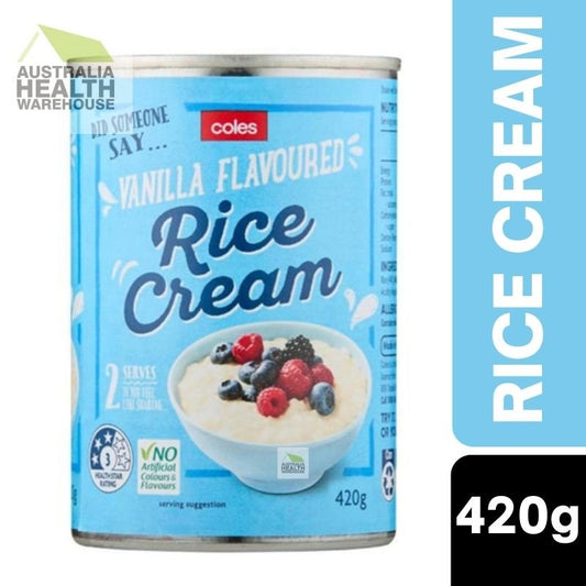 [Expiry: 02/2027] Coles Vanilla Flavoured Rice Cream 420g