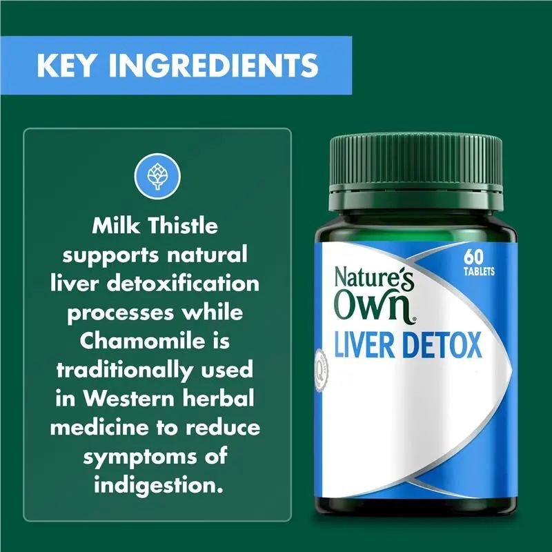 [Expiry: 11/2027] Nature's Own Liver Detox 60 Tablets
