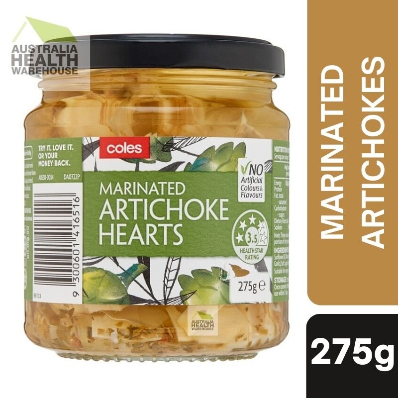 [Expiry: 16/08/2028] Coles Marinated Artichoke Hearts 275g
