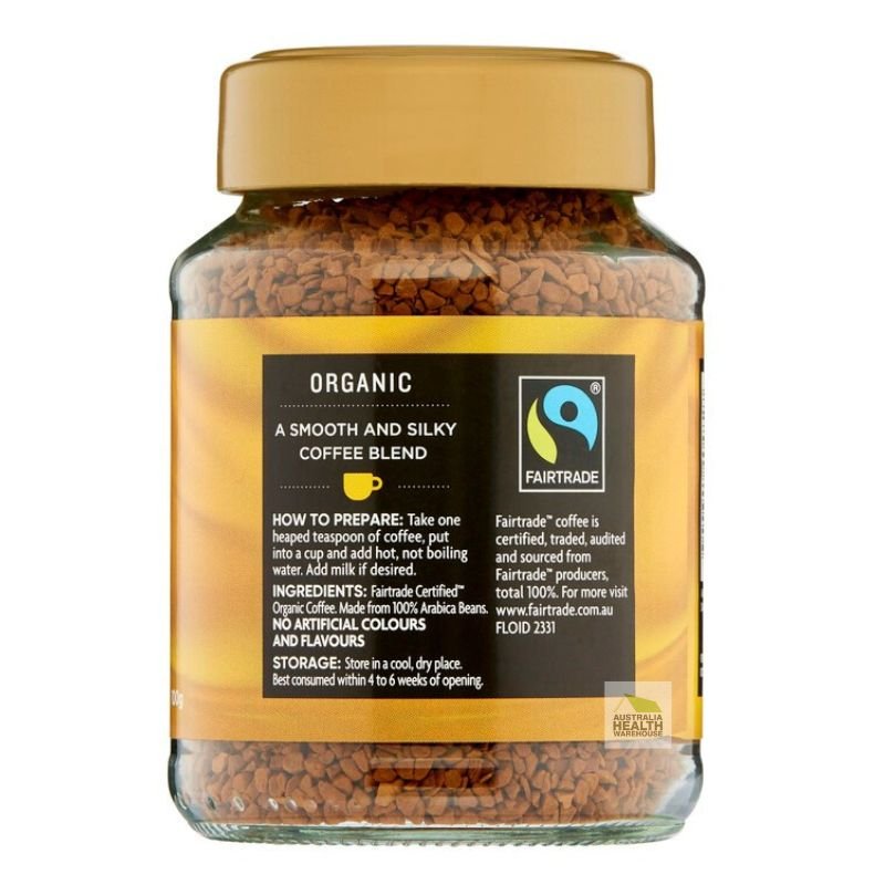 [Expiry: 25/03/2028]  Coles Organic Fairtrade Gold Freeze Dried Coffee 100g